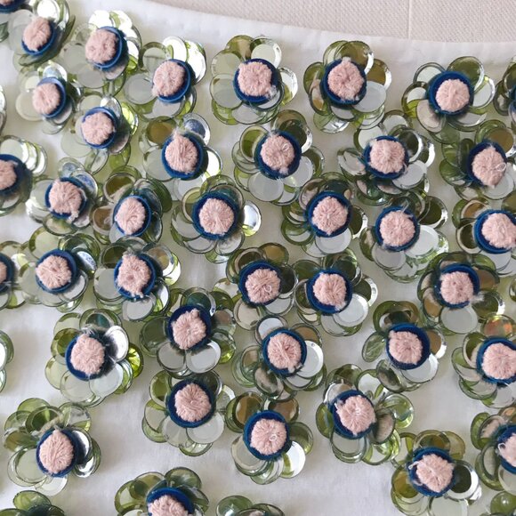 Anthropologie Not So Serious Sequin Flower Top - Picture 5 of 6